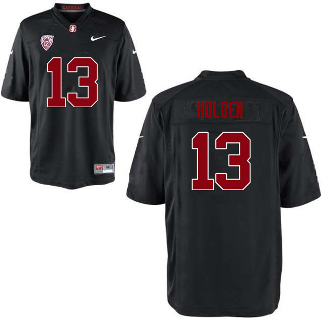 Men Stanford Cardinal #13 Alijah Holder College Football Jerseys Sale-Black
